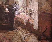 Edouard Vuillard Vial wife and hyacinth painting